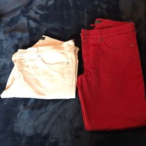 2 pairs of modern cut RL ankle jeans